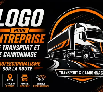 Logo pour entreprise de transport et de camionnage 360x320