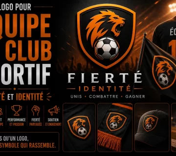 Logo pour equipe et club sportif 360x320