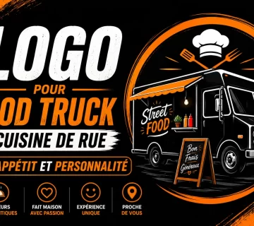 Logo pour food truck et cuisine de rue 360x320