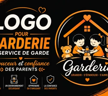 Logo pour garderie et service de garde 360x320