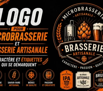 Logo pour microbrasserie et brasserie artisanale 360x320