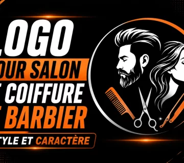 Logo pour salon de coiffure et barbier  360x320