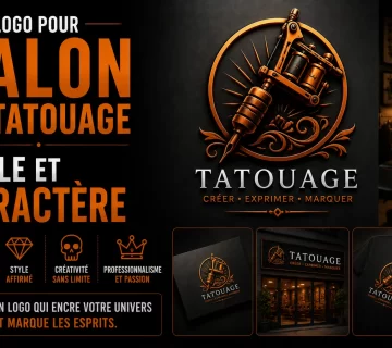 Logo pour salon de tatouage 360x320