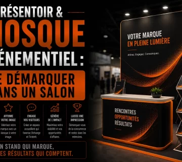 Presentoir et kiosque evenementiel 360x320