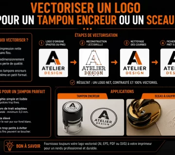 Vectoriser un logo pour un tampon encreur ou un sceau 360x320