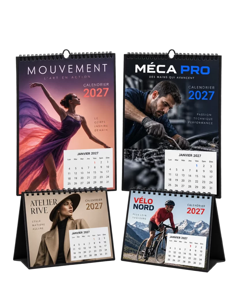 Calendriers : exemples de réalisations sur mesure