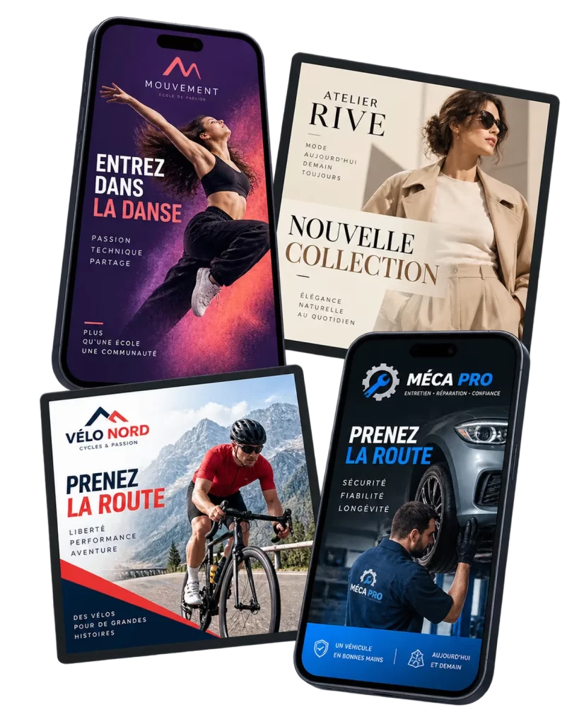 Exemples de publications LinkedIn créées sur mesure pour des professionnels et des entreprises